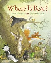 Cover of: Where is Bear?