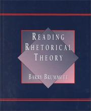 Cover of: Reading rhetorical theory