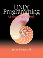 Cover of: UNIX Programming: Methods and Tools