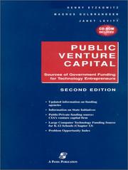 Cover of: Public venture capital: sources of government funding for technology entrepreneurs