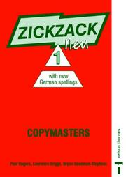 Zickzack Neu 1 : with new German spellings : copymasters