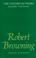 Cover of: Robert Browning