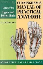 Cover of: Cunningham's manual of practical anatomy.