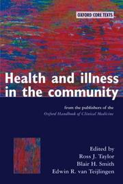 Health and illness in the community