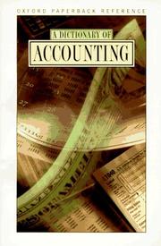 A dictionary of accounting