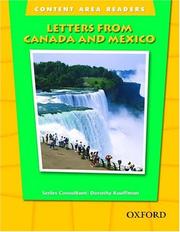 Cover of: Letters from Canada and Mexico