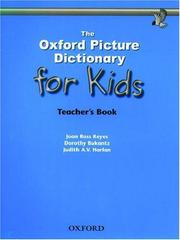 Cover of: The Oxford Picture Dictionary for Kids (Teacher's Book)