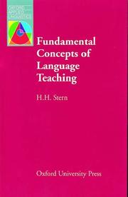Fundamental concepts of language teaching by Stern, H. H.