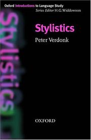 Cover of: Oxford Introductions to Language Study: Stylistics (Oxford Introduction to Language Study)