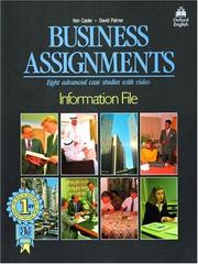 Business assignments : eight advanced case studies with video