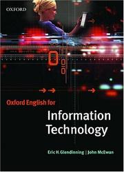 Cover of: Oxford English for Information Technology: Student's Book (Students Book)