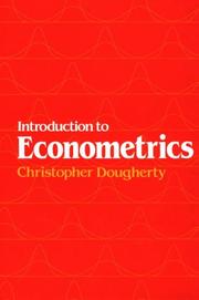 Introduction to econometrics by Christopher Dougherty