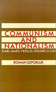 Communism and nationalism : Karl Marx versus Friedrich List