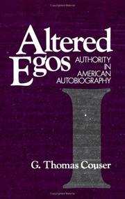 Cover of: Altered egos: authority in American autobiography