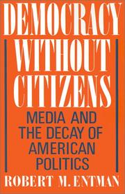 Cover of: Democracy without citizens