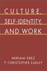 Cover of: Culture, self-identity, and work by Miriam Erez