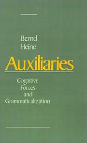 Cover of: Auxiliaries: cognitive forces and grammaticalization