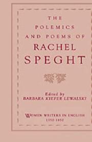 The polemics and poems of Rachel Speght