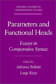 Parameters and functional heads : essays in comparative syntax