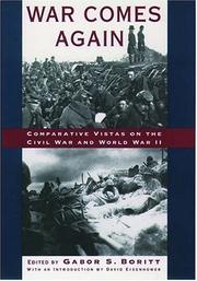 Cover of: War comes again: comparative vistas on the Civil War and World War II