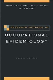 Research methods in occupational epidemiology