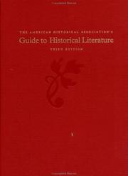 Cover of: The American Historical Association's guide to historical literature