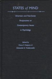 Cover of: States of Mind: American and Post-Soviet Perspectives on Contemporary Issues in Psychology