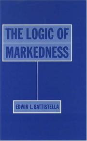 Cover of: The logic of markedness