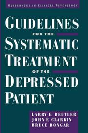 Guidelines for the systematic treatment of the depressed patient