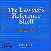 Cover of: The Lawyer's Reference Shelf: Version 1.0