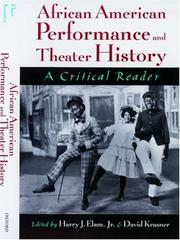 Cover of: African American Performance and Theater History: A Critical Reader