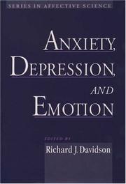 Anxiety, depression and emotion