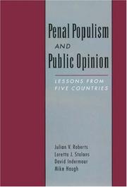 Penal populism and public opinion : lessons from five countries