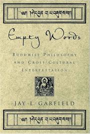 Cover of: Empty Words: Buddhist Philosophy and Cross-Cultural Interpretation