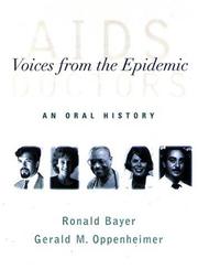 Cover of: AIDS Doctors: Voices from the Epidemic by Ronald Bayer, Gerald M. Oppenheimer