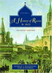 Cover of: A History of Russia: Volume 1: To 1855 (2005)