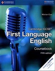 Cover of: Cambridge IGCSE® First Language English Coursebook by Marian Cox