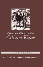 Cover of: Orson Welles's citizen Kane: a casebook