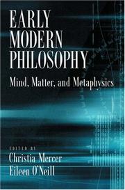 Early modern philosophy : mind, matter, and metaphysics