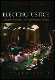 Cover of: Electing Justice by Richard Davis