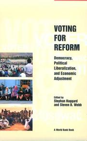 Voting for reform : democracy, political liberalization, and economic adjustment