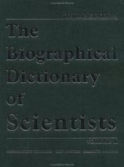 Cover of: The biographical dictionary of scientists. by 