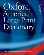Oxford American large print dictionary