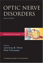 Cover of: Optic Nerve Disorders (Ophthalmology Monograph Series) by 