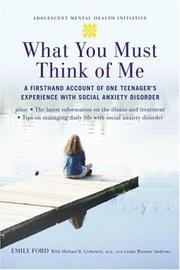 Cover of: What you must think of me