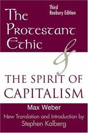 Cover of: The Protestant Ethic and the Spirit of Capitalism by Max Weber
