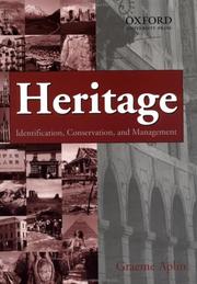 Cover of: Heritage: identification, conservation, and management