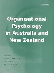 Organisational psychology in Australia and New Zealand