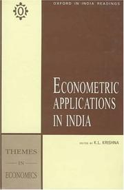 Econometric applications in India