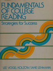 Fundamentals of college reading by Lee Vogel, Jane Lehmann